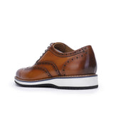 Cow Leather Brogue Sport Man Oxford Casual Shoes Sneakers