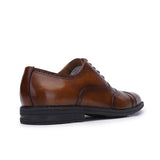 Genuine leather casual men's block Oxford shoes