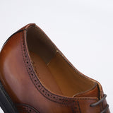 Genuine leather casual men's block Oxford shoes