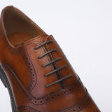 Genuine leather casual men's block Oxford shoes